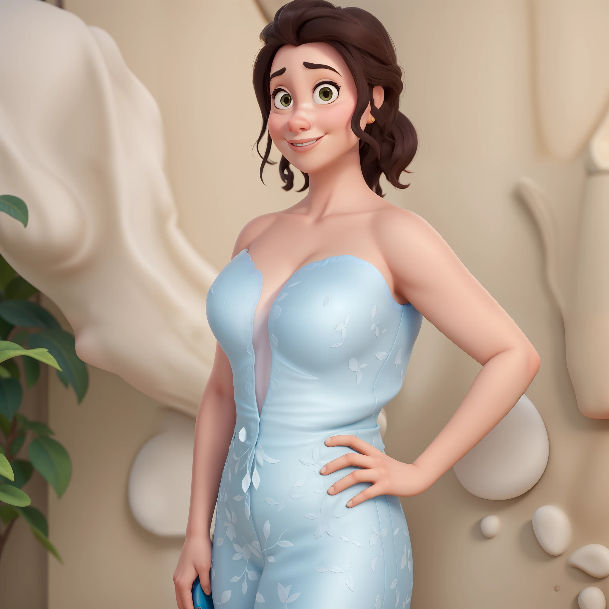 Uma mulher no estilo disney pixar, alta qualidade, melhor qualidade.