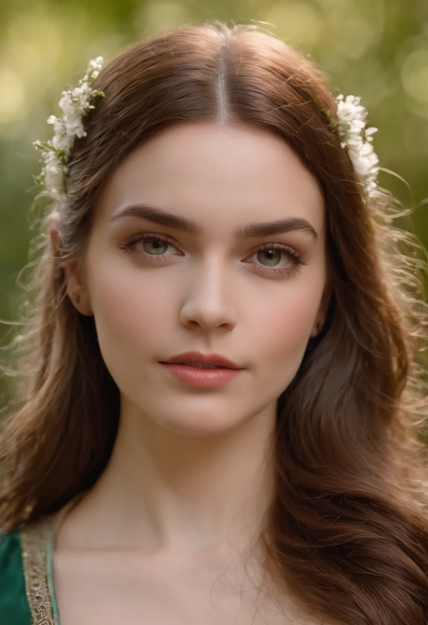(((uma ferida avermelhada profunda atravessa sua bochecha esquerda))) tez justa, mulher em torno de 19 anos, cabelos brancos naturais, olhos verdes distintos, vestindo kohl, slender and graceful, Beautiful, luz de velas em um ambiente medieval, Ultra sharp focus, tiro realista, roupas femininas medievais, cores tetradicas (cicatriz:1.4)