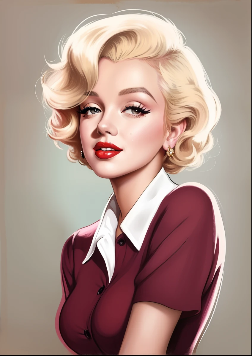 um close up de um desenho animado de uma mulher com cabelos loiros, Fixar, Pinup, Arte Pinup, Fixar menina, Pin - para cima, Pin-up, arte dos desenhos animados, Pin - Up Menina, menina Pinup, beautiful retro art, menina Pinup, personagem de desenho animado, Retrato de Marilyn Monroe, olhar dos desenhos animados, Marilyn Monroe, estilo dos desenhos animados, imagem dos desenhos animados