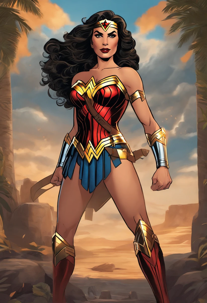 Patricia Abravanel wearing the new Wonder Woman costume