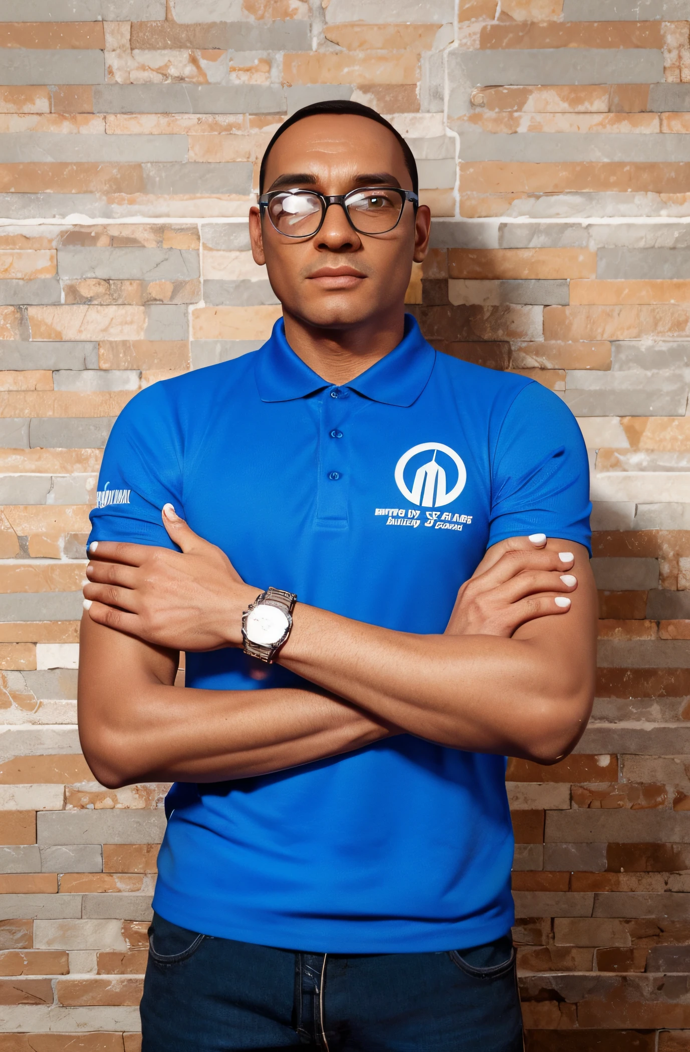 Cartoon character of a man wearing black glasses and a blue shirt, um personagem animado, Caractere estilizado, animation style rendering, 3D estilizado, Arnold Maya render, 3 d render stylized, toon render keyshot, Personagem 3D, Personagem 3D, 3d rendering stylized, 3 d character render, personagem de desenho animado, Personagem de close up, Pose de personagem, (Estilo Pixar) (master part:1.2) (Bokeh) (best quality) (pele detalhada) (textura detalhada) (8k) (argila) (Cinematic lighting) (foco nítido,Senta e vaza a parte superior do corpo