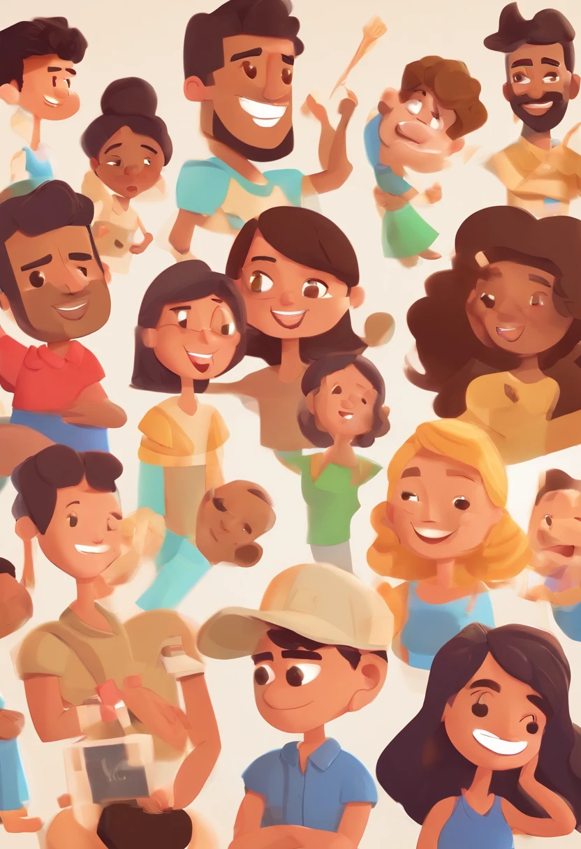An illustration of an adorable couple, destacando um homem e uma mulher com bonito, Expressive eyes – the man's skin is black and the man's hair is bald and black, while the woman's skin is black and the woman's hair is curly and brown. They are a bright room, cada um com um sorriso no rosto, e compartilhar um momento especial caracterizado pelo amor, arroz, e insights educacionais. Illustrate this scene from a perspective where they are facing away from the camera, Showing Your Connection. Desenvolva esta arte em Full HD, Focus on your cinematic touch, Estilo Disney Pixar Animations