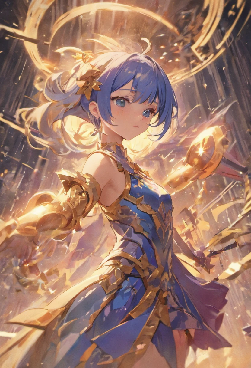 um close up de uma mulher em um vestido prateado e azul, Chengwei Pan em ArtStation, por Yang J, arte de fantasia detalhada, arte de personagem impressionante, fanart melhor artstation, epic exquisite character art, armadura bonita, Artgerm extremamente detalhado, arte de anime digital detalhada, Artgerm em ArtStation Pixiv, da armadura