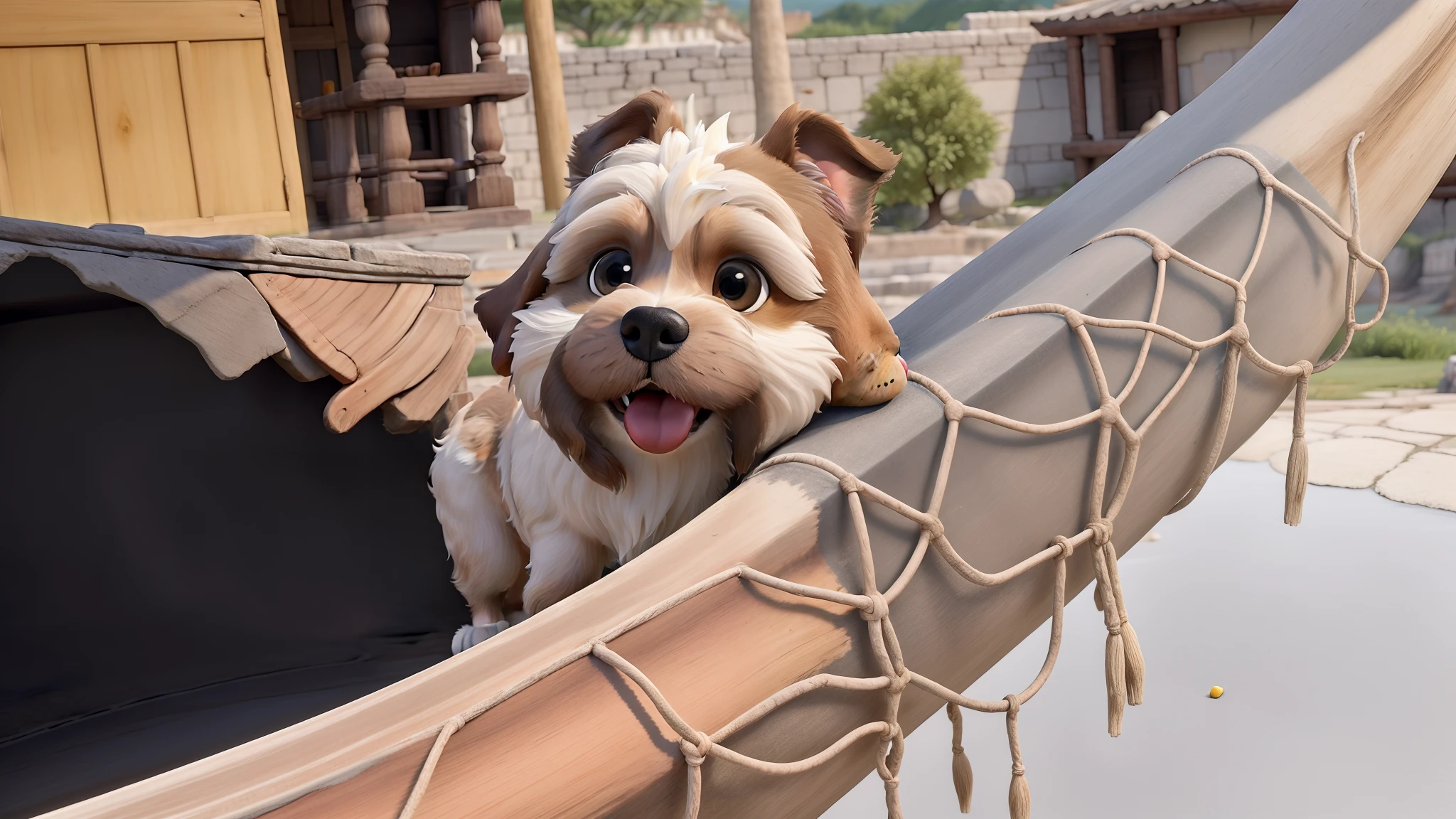 Obra-prima, de melhor qualidade, uma cadela lhasa apso e suas aventuras