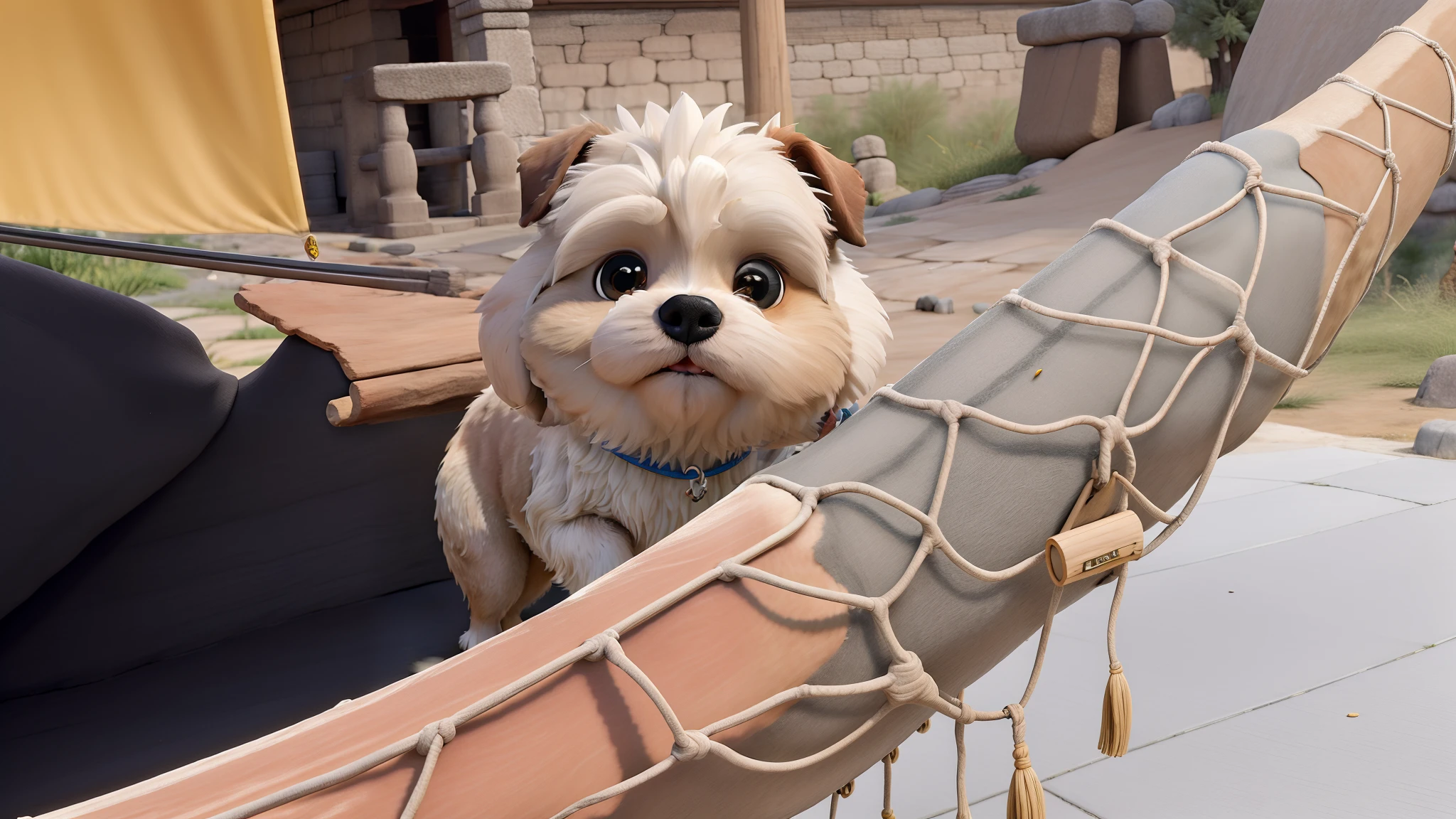 Obra-prima, de melhor qualidade, uma cadela lhasa apso e suas aventuras