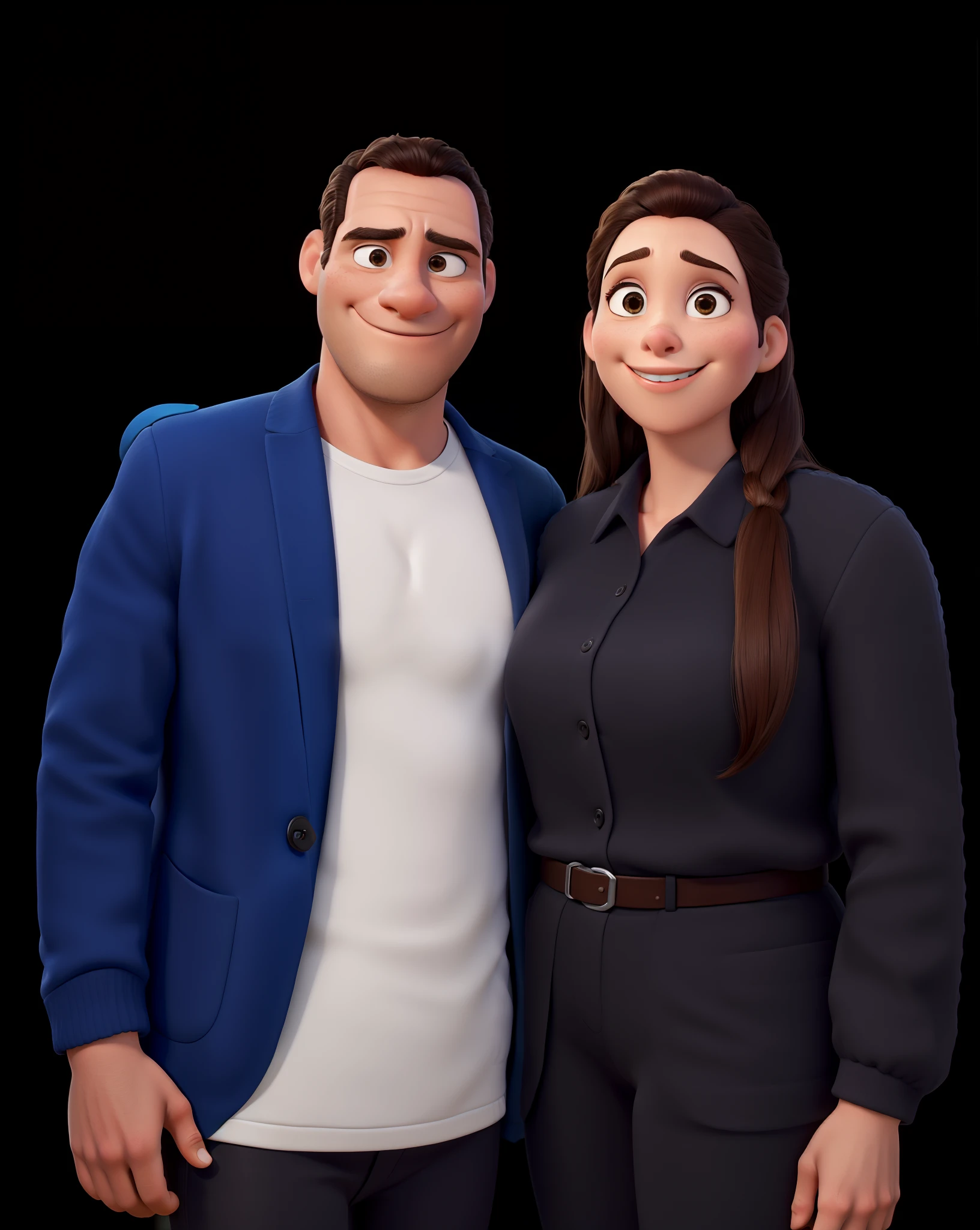 personagem dos desenhos animados de Um homem, It's tall and skinny, 25 anos, moreno, tem olhos castanhos, with silver glasses, ele tem sinais no rosto, sem braba, he's wearing a Batman t-shirt and jacket, animation character, Caractere estilizado, animation style rendering, 3D estilizado, Arnold Maya render, 3 d render stylized, toon render keyshot, Personagem 3D, Personagem 3D, 3d rendering stylized, 3 d character render, personagem de desenho animado, Personagem de close up, Pose de personagem,  (Estilo Pixar) (master part:1.2) (Bokeh) (best quality) (pele detalhada) (textura detalhada) (8k) (argila) (Cinematic lighting) (foco nítido