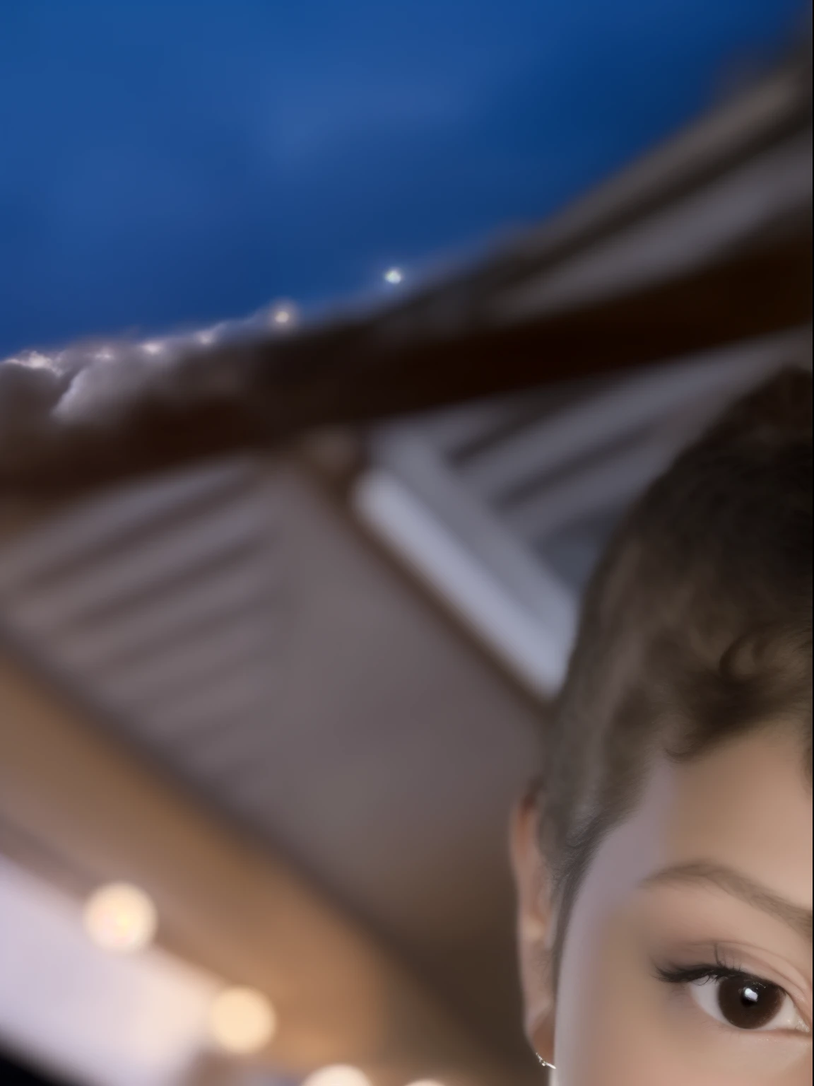 There's a boy holding a piece of pizza in his hand, mateus 9 5, taken in the early 2020s, tommy 1 6 anos de idade, 1 6 anos, com rosto neutro, taken in the late 2010s, staring directly at camera, large eyes and menacing smile, imagem de qualidade muito baixa