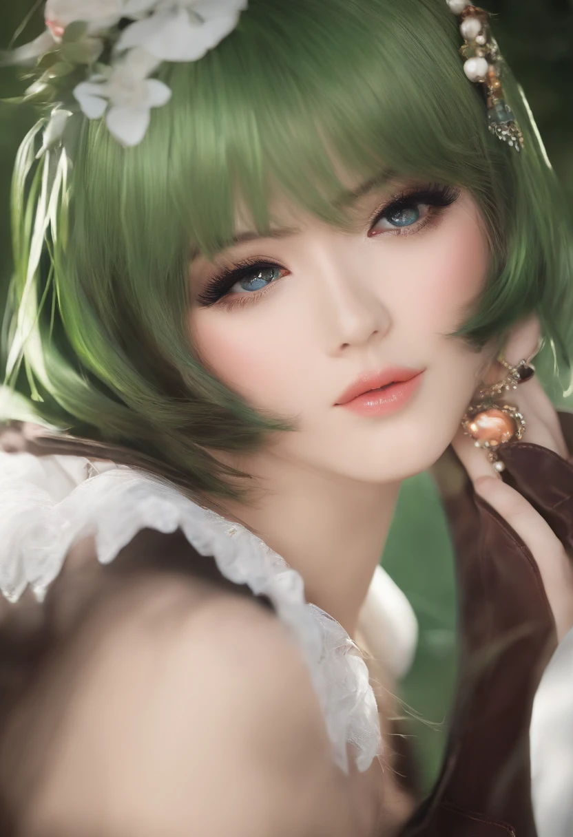 (master part, best quality, Altas:1.4), papel de parede, corpo inteiro, 1girl, cabelos longos, (cabelos azuis:1.0), (cabelos pretos:1.0), olhos verdes, cabelos multicoloridos, gradient hair, peito pequeno, virado para o lado, Yukata , Popper party, Noite, grampo de cabelo, franja,