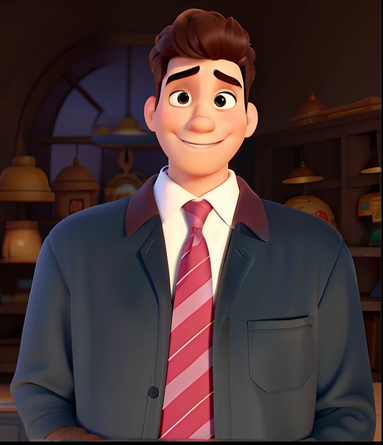 Um homem estilo Disney Pixar, alta qualidade, melhor qualidade