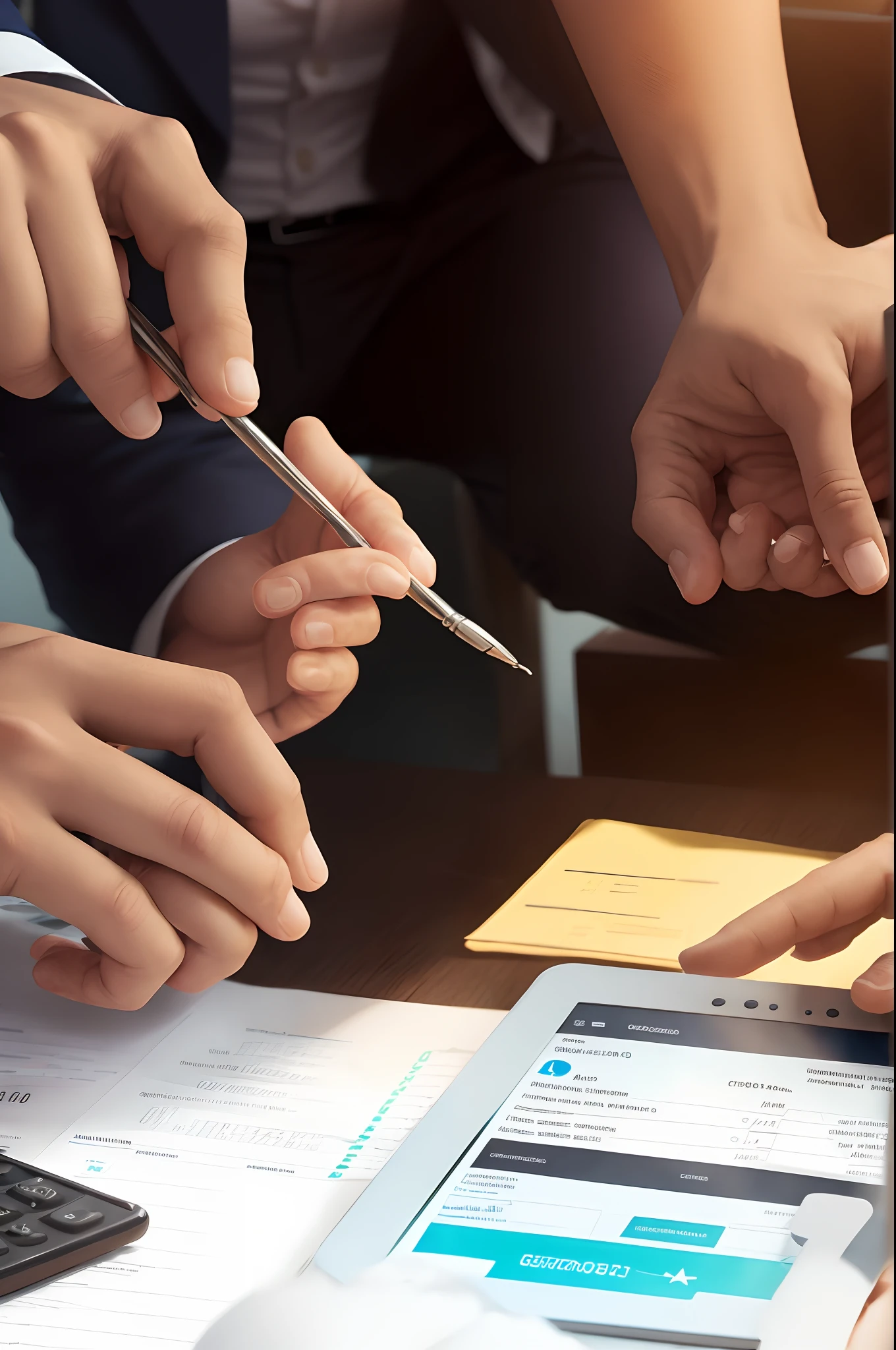 empresa de contabilidade ,com pessoas trabalhando