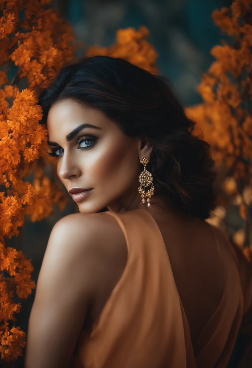 Mulher morena, cabelos pretor e usando oculos