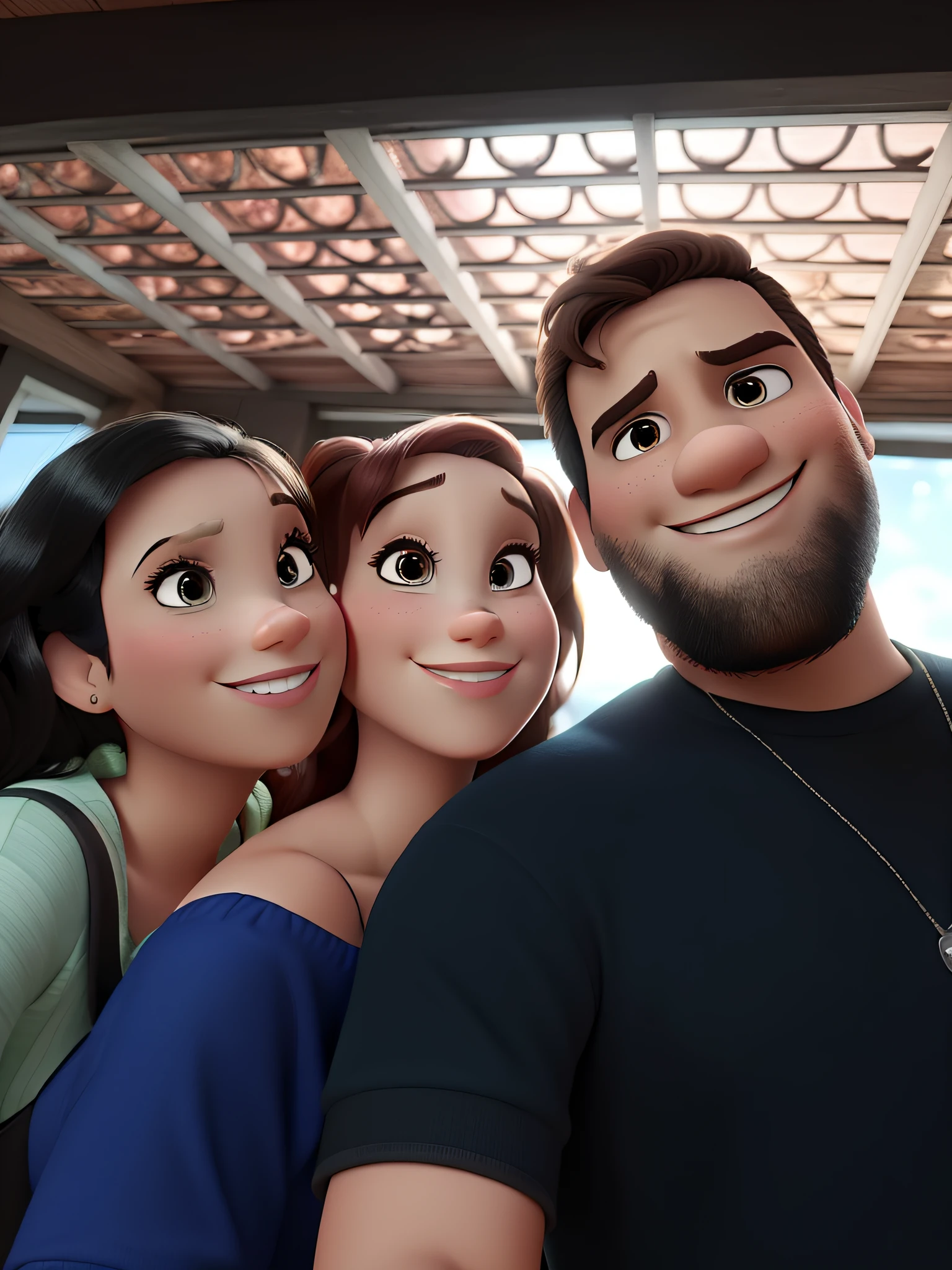 casal no estilo disney pixar, alta qualidade, melhor qualidade
