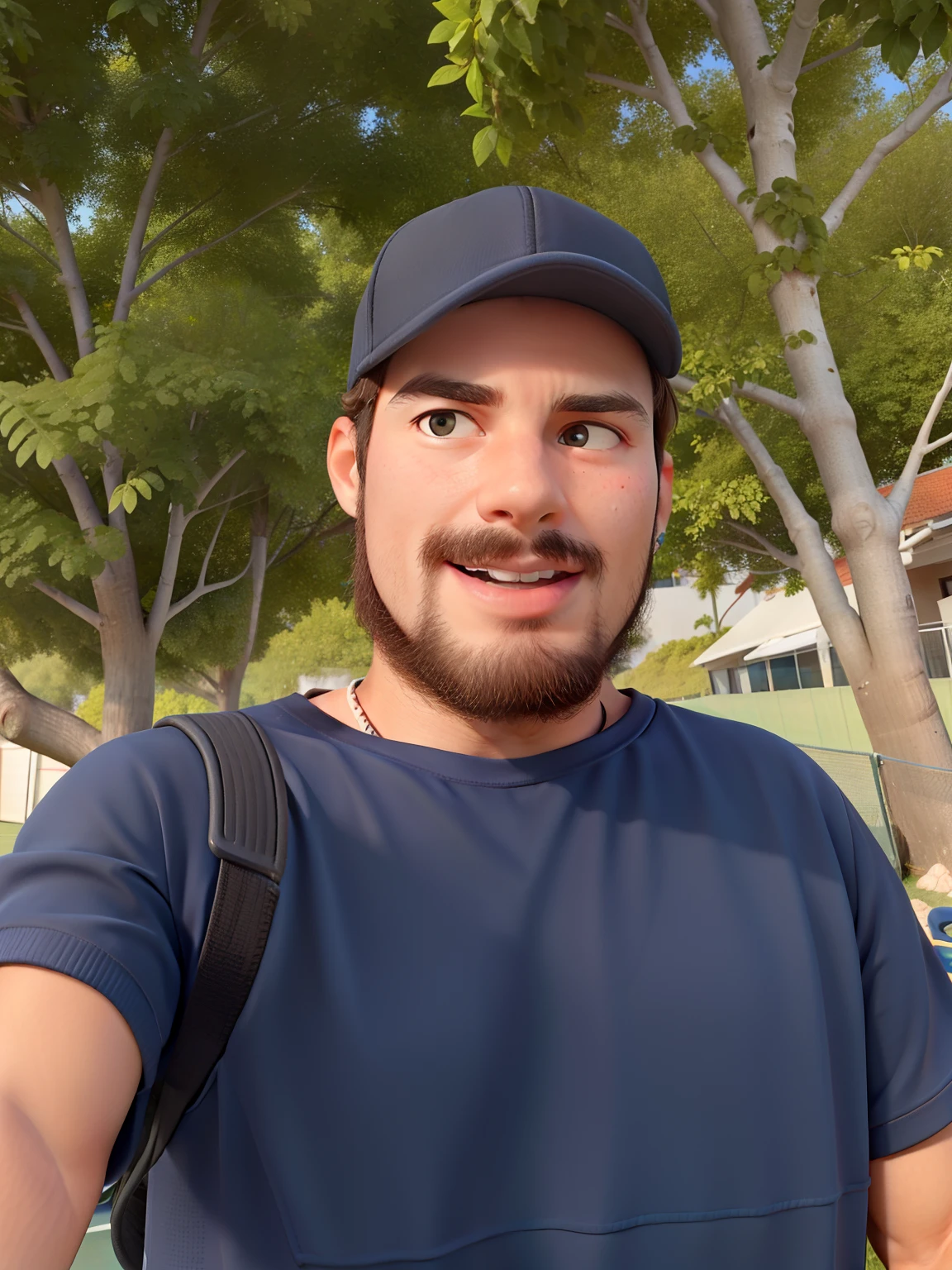 A tennis player who has just finished a match