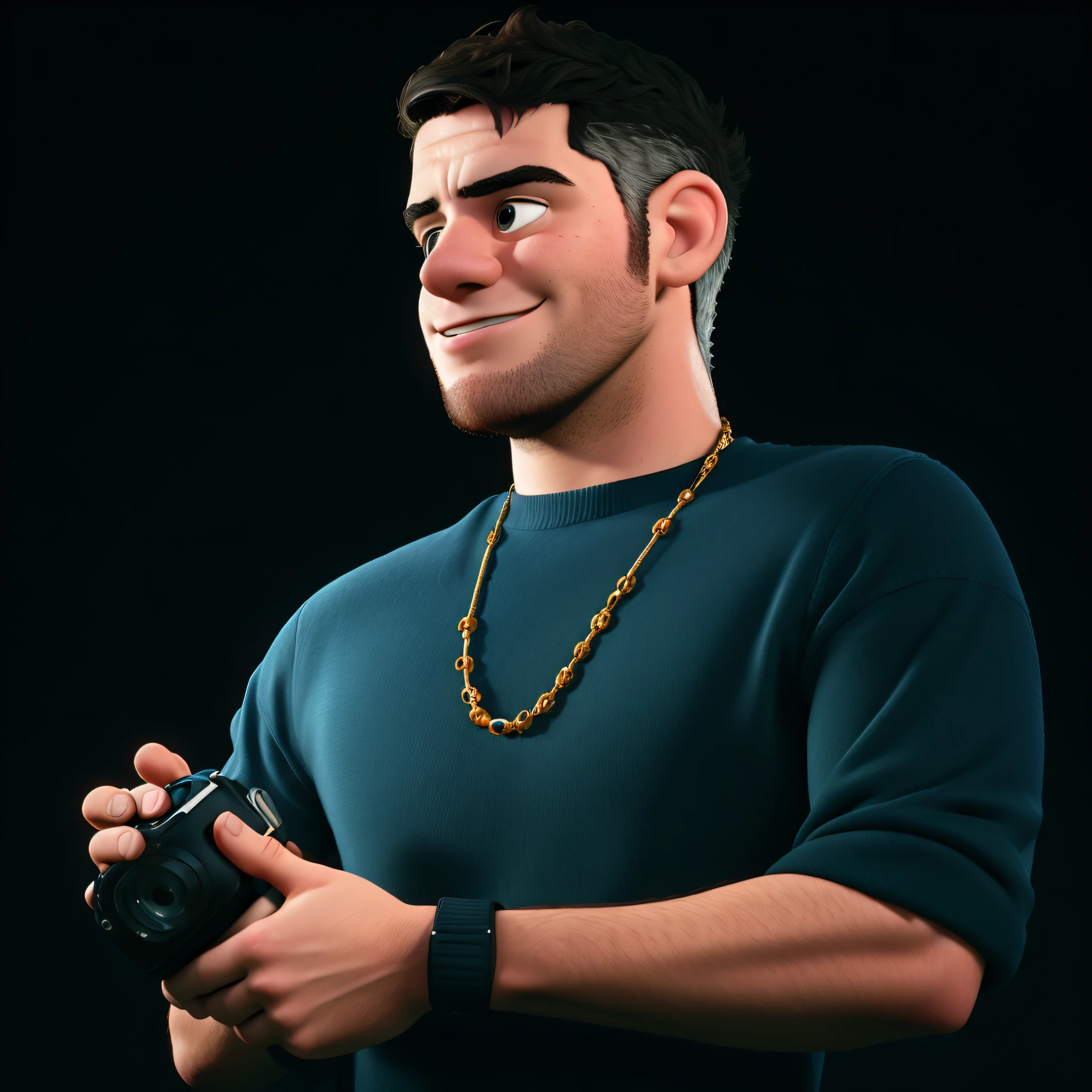 Um Jovem moreno estilo pixar, melhor qualidade, alta qualidade