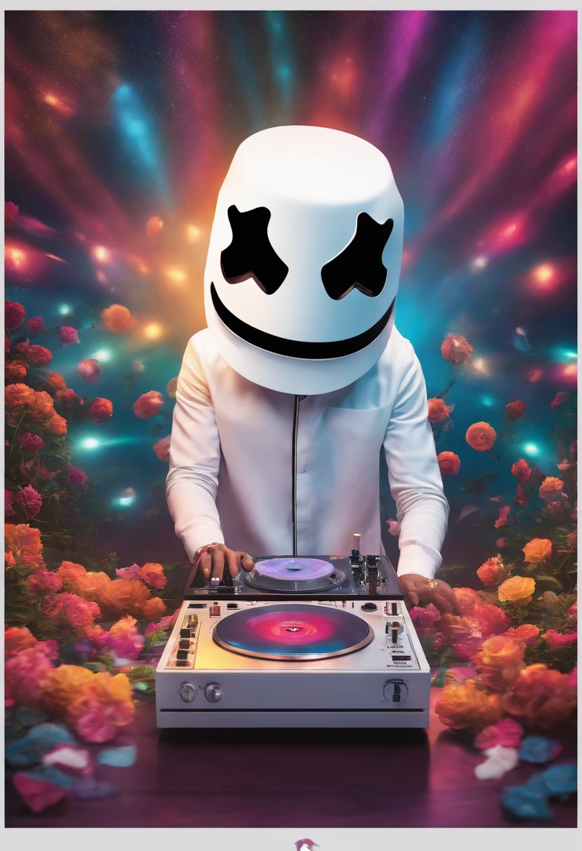 marshmello dj sentado de corpo inteiro