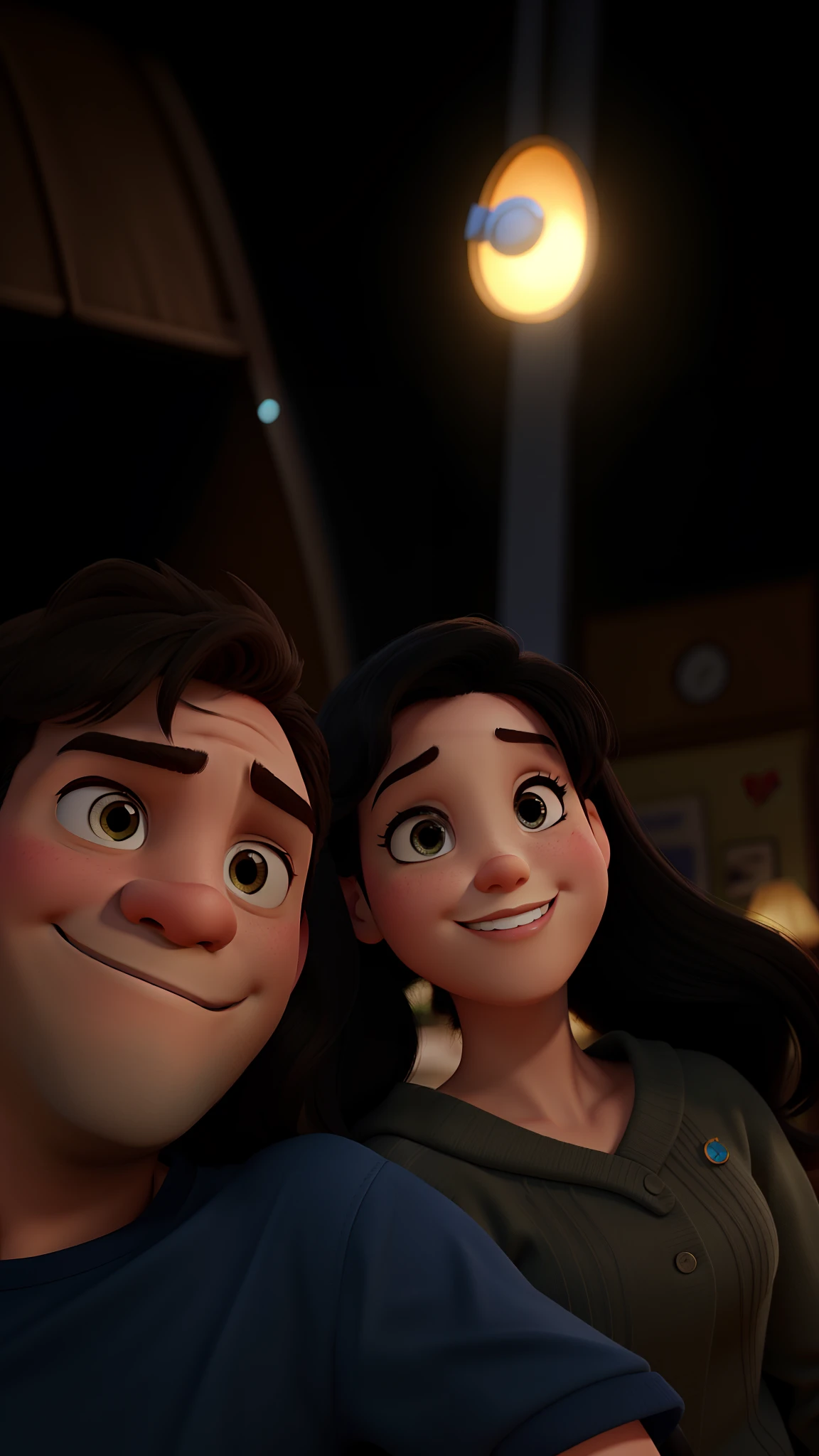Casal estilo Disney Pixar alta qualidade