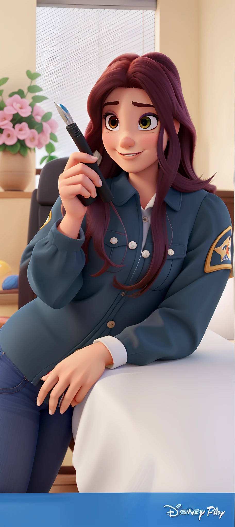 Mulher estilo disney pixar, alta qualidade, melhor qualidade