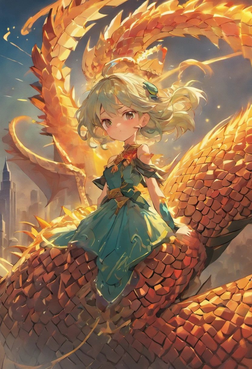 retrato da mulher, on top of a Dragon ::style cartoon, (((Front view))), Estilo Disney Pixar, Filme 3D, altamente detalhado, vivid colors (((corpo inteiro))) ::n_style realista, anime