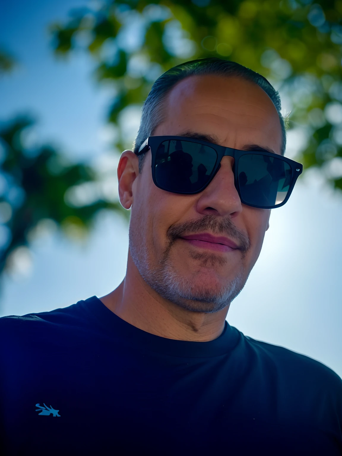 there is a man wearing sunglasses and a black shirt, Retrato tirado 8 K, Homens de 45 anos, Fotografia selfie 8k, Homem de 4 0 anos, nice afternoon lighting, 3 6 anos, 38 anos, Retrato de Jerma985, cerca de 3 5 anos, imagem do avatar, Retrato de Danny Gonzalez