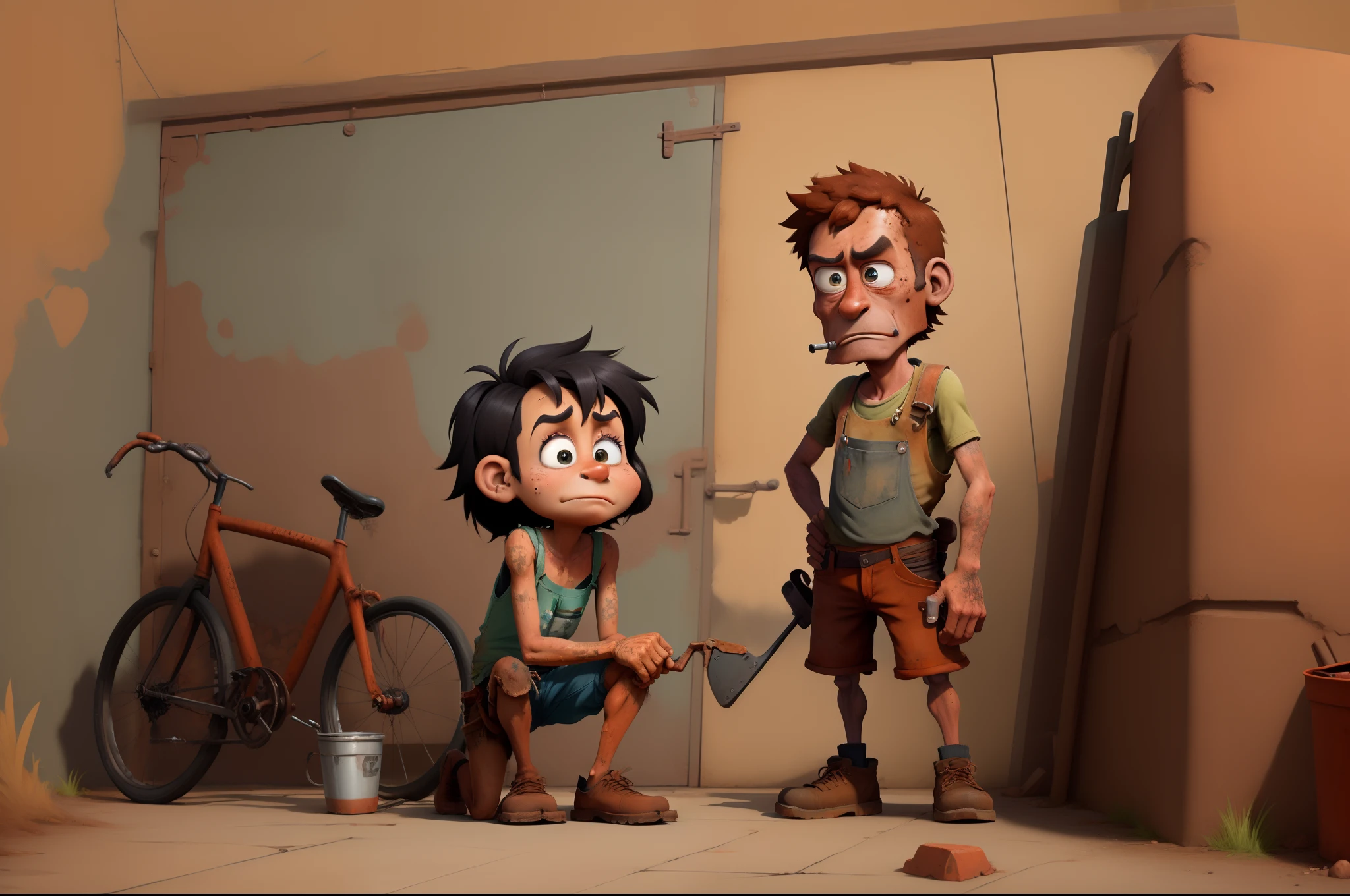 masterpiece,best quality,toon,pixar style
Rust and Slate, Mechanic,