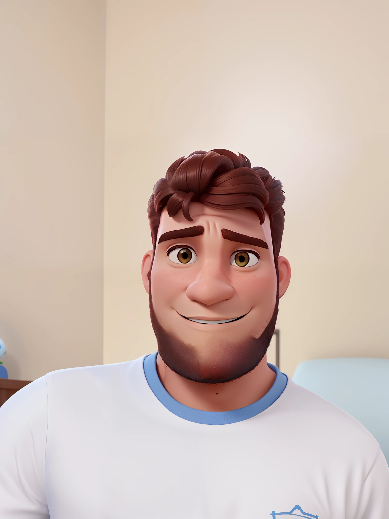 Um homem moreno estilo pixar, alta qualidade ,melhor qualidade