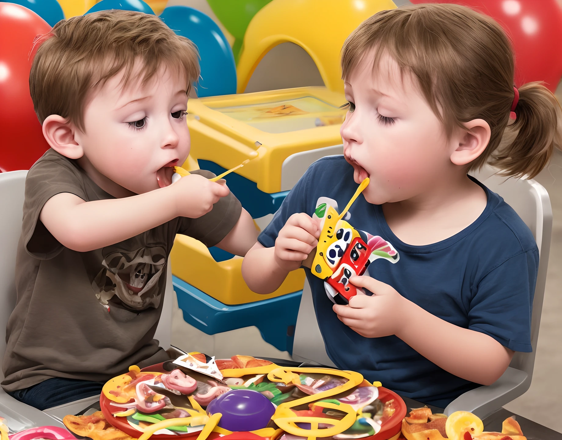 Chuck e cheese eating a child