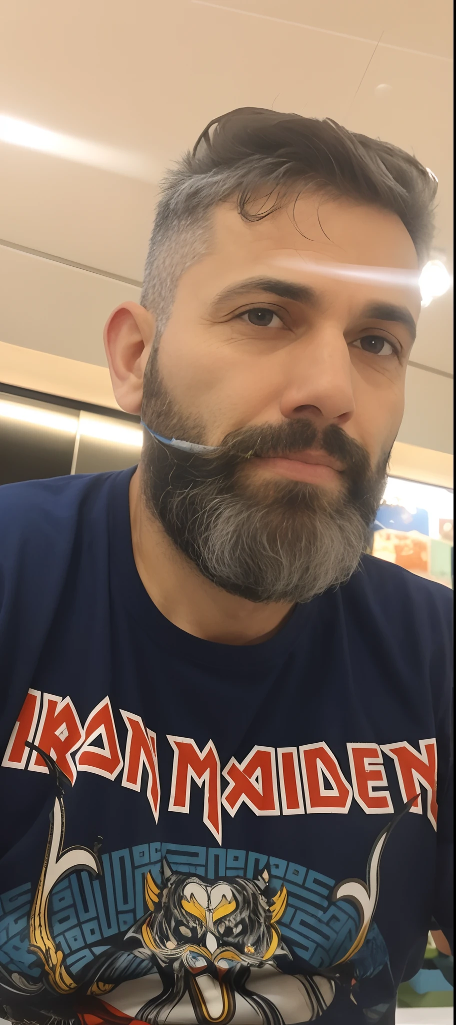 Man with beard and blue shirt sitting at table, barba grisalha, barba grisalha, Homem de 4 0 anos, barba cinzenta aparada, alguns cabelos grisalhos na barba, Homens de 45 anos, barba grisalha, barba raspada, sem barba, barba cheia, alguma barba, (38 anos), barba cheia de prata, pequena barba cinza escura