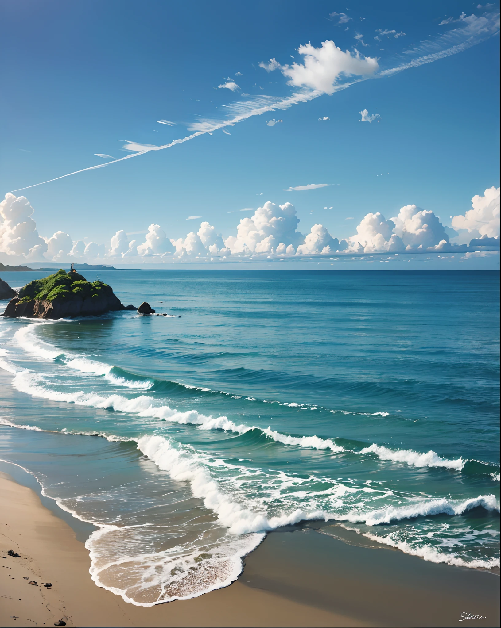 Beautiful sunny beach, A couple of men and women are walking in the distance, magical beach, beautiful digital art, amazing and beautiful wallpapers, beautiful background, beautiful iphone wallpaper, beautiful nature, very beautiful digital art, Beautiful and gorgeous digital art, very beautiful photo, Flow of love and happiness, heavenly shine, Beautiful dreamy breathtaking scenery