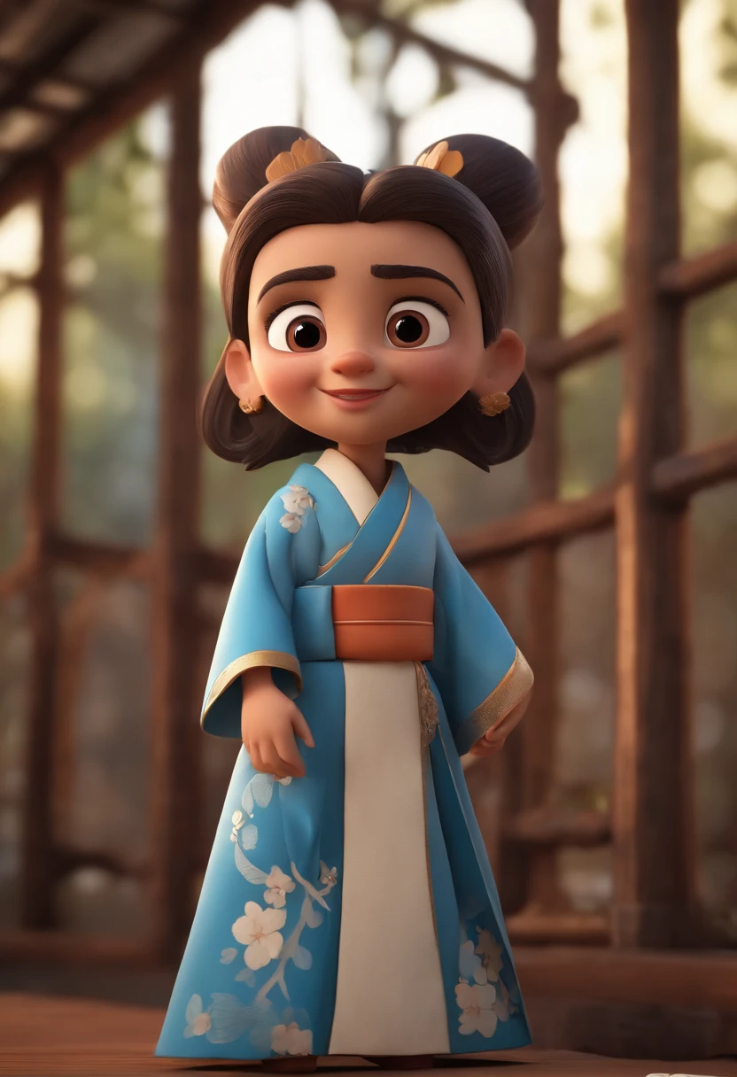Personagem de desenho animado de um homem usando kimono branco e faixa azul, um personagem animado, Caractere estilizado, animation style rendering, 3D estilizado, Arnold Maya render, 3 d render stylized, toon render keyshot, Personagem 3D, Personagem 3D, 3d rendering stylized, 3 d character render, personagem de desenho animado, Personagem de close up, Pose de personagem, (Estilo Pixar) (master part:1.2) (Bokeh) (best quality) (pele detalhada) (textura detalhada) (8k) (argila) (Cinematic lighting) (foco nítido,Senta e vaza a parte superior do corpo