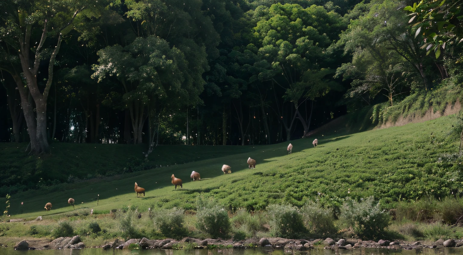 • An animation of green leaves, trees and maybe even small animals, indicando a biodiversidade.
• An ascending line chart, showcasing the growth of sustainable practices.