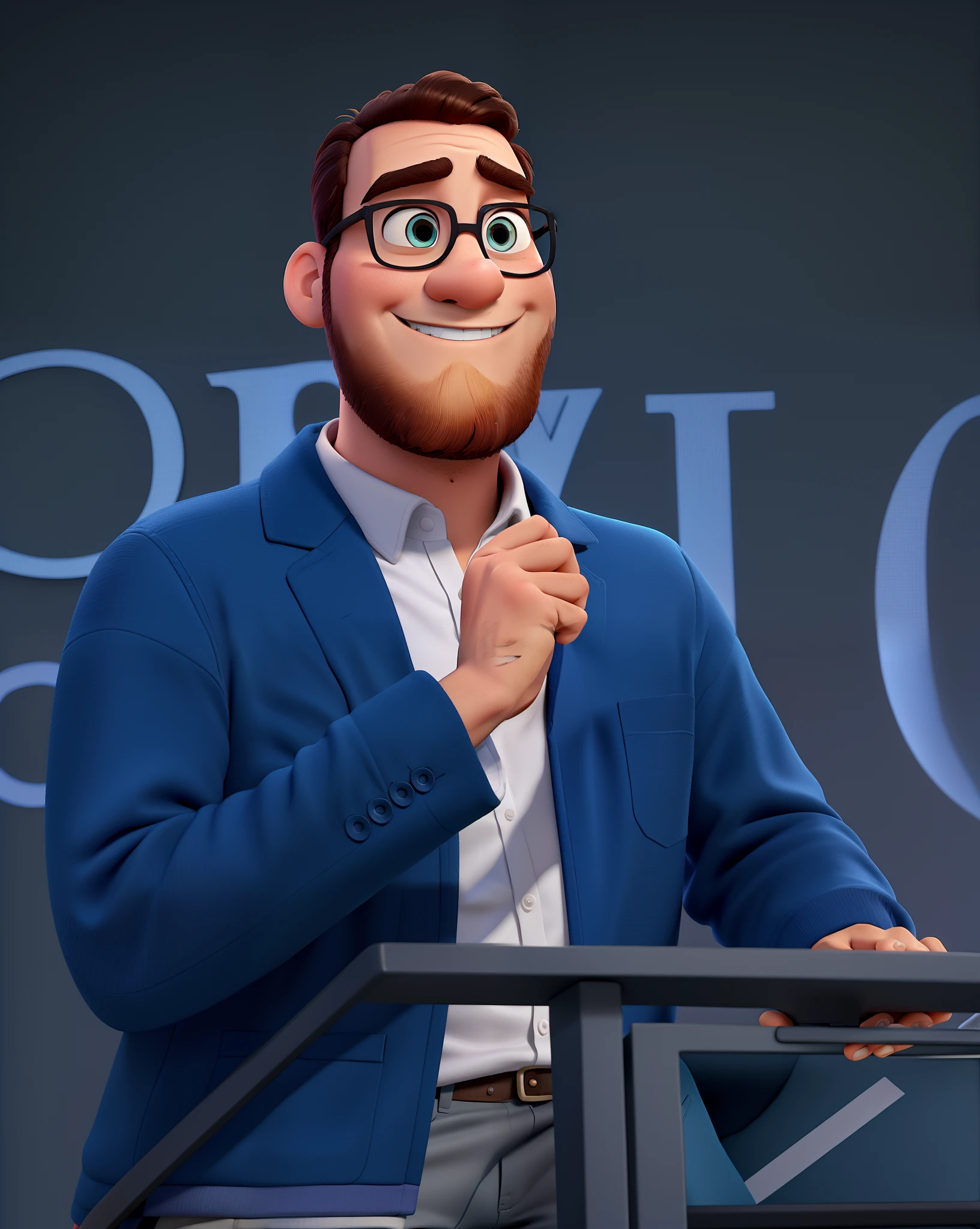Um Homem estilo disney pixar, alta qualidade, melhor qualidade