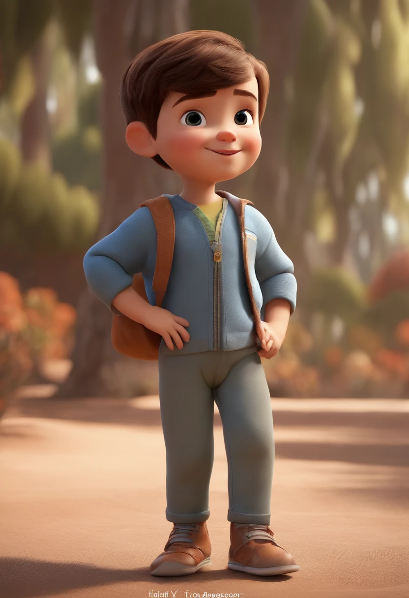 a happy cute standing short hair, vestindo uma fantasia espacial, , fundo branco, barnet, Tom, Estilo Pixar, ....3d, desenhos animados, rosto detalhado, asymmetrical 16k