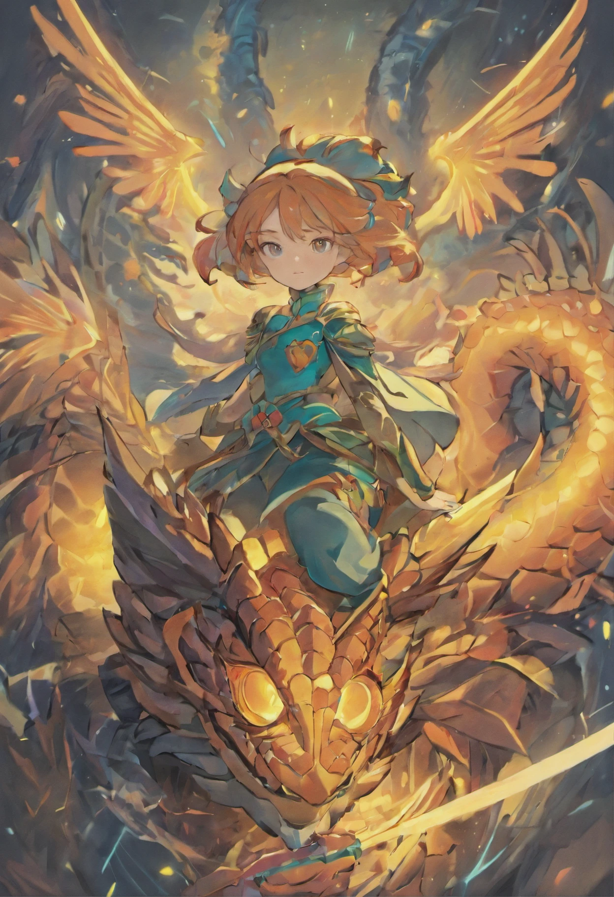 retrato da mulher, on top of a Dragon ::style cartoon, (((Front view))), Estilo Disney Pixar, Filme 3D, altamente detalhado, vivid colors (((corpo inteiro))) ::n_style realista, anime