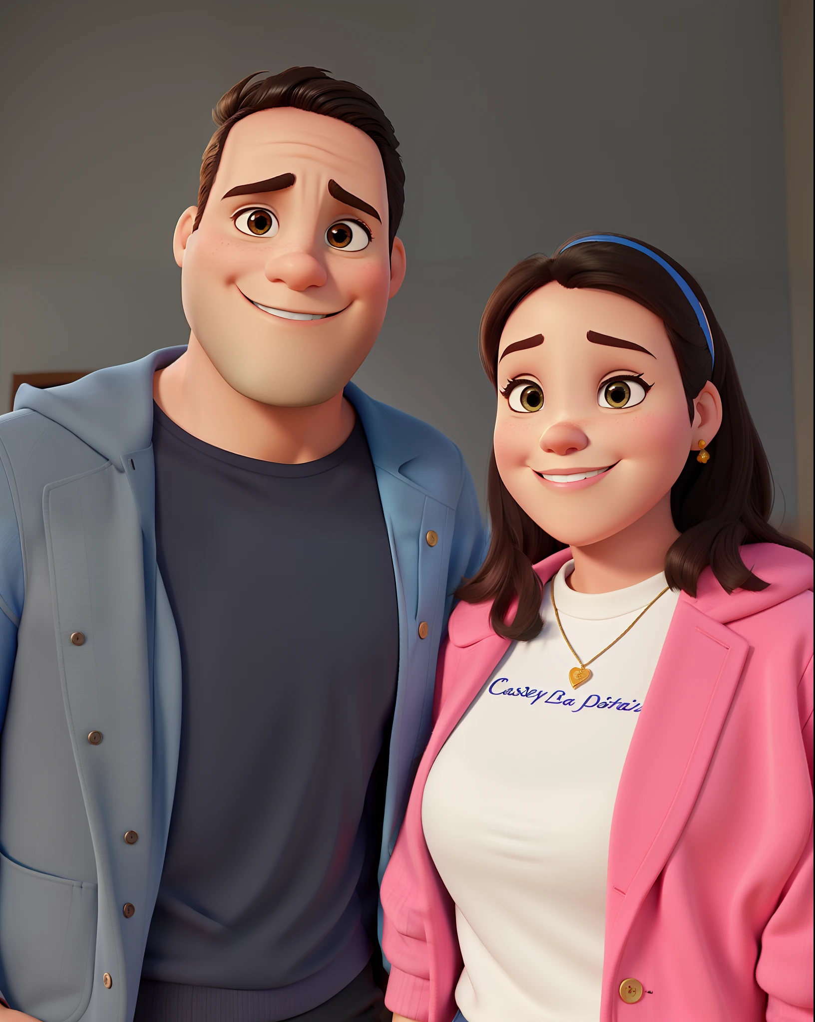 Casal estilo Disney pixar, alta qualidade, melhor qualidade