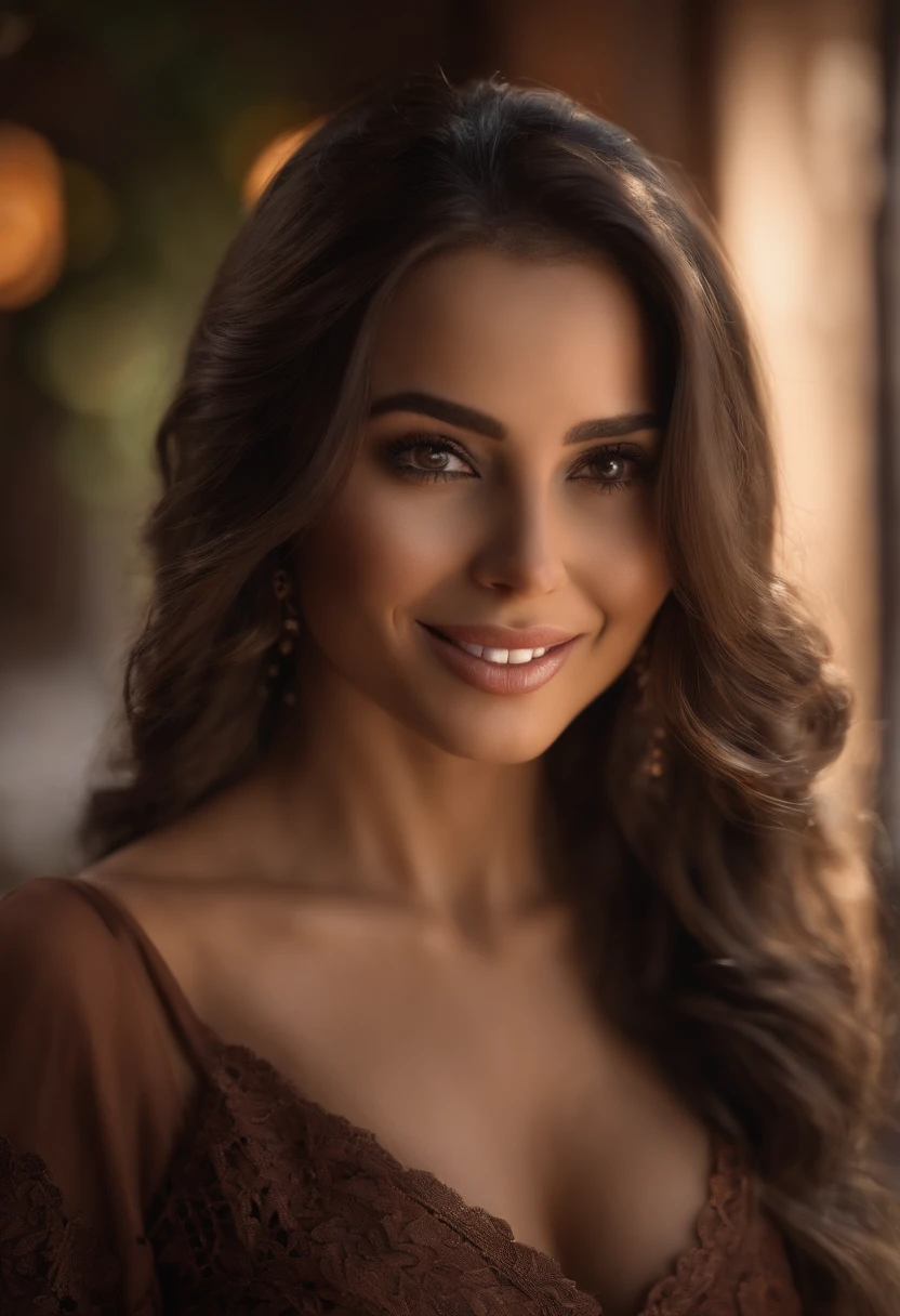 cute beautiful brunette, colombiana ,full body, perfect angle, very detailed, 32 years old, flirty face, mes sy long hair, brown eyes, high-res, masterpiece, best quality, intricate details, highly detailed,sharp focus, detailed ski n,realistic skin texture, texture, detailed eyes, professional, 4k, smile, shot on Canon, 85mm, shallow depth of field,koda k vision color, eyeshadow, extremely detailed, photo_ \(ultra\), photorealistic, realistic, post-processing, max detail, ughness, real life, ultra realistic, photorealism, photography, 8k uhd, photography, braless, pokies