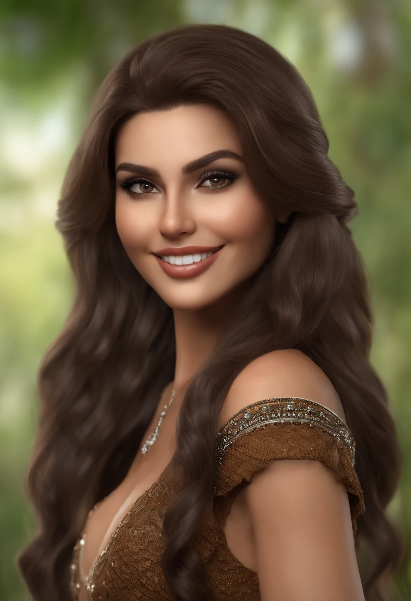 cute beautiful brunette, colombiana ,full body, perfect angle, very detailed, 32 years old, flirty face, mes sy long hair, brown eyes, high-res, masterpiece, best quality, intricate details, highly detailed,sharp focus, detailed ski n,realistic skin texture, texture, detailed eyes, professional, 4k, smile, shot on Canon, 85mm, shallow depth of field,koda k vision color, eyeshadow, extremely detailed, photo_ \(ultra\), photorealistic, realistic, post-processing, max detail, ughness, real life, ultra realistic, photorealism, photography, 8k uhd, photography, braless, pokies