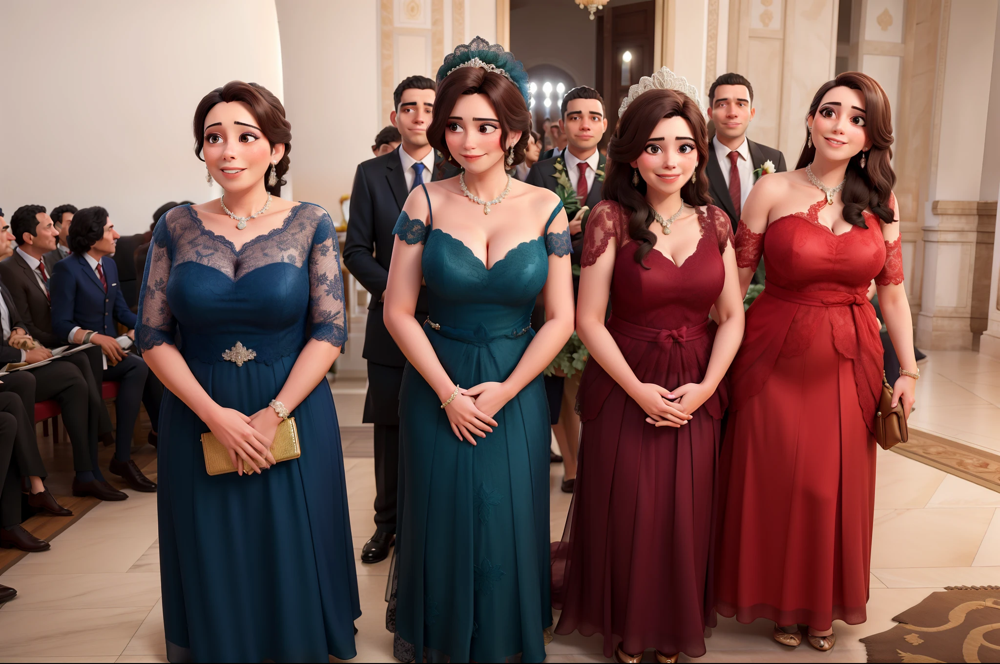 Mulheres num casamento