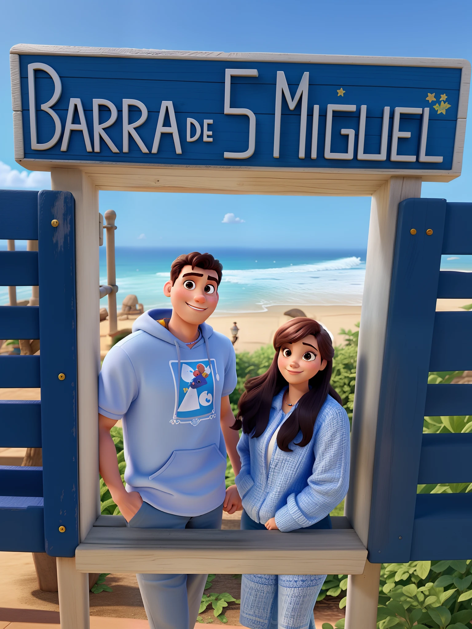 Casal estilo Disney pixar, alta qualidade, melhor qualidade