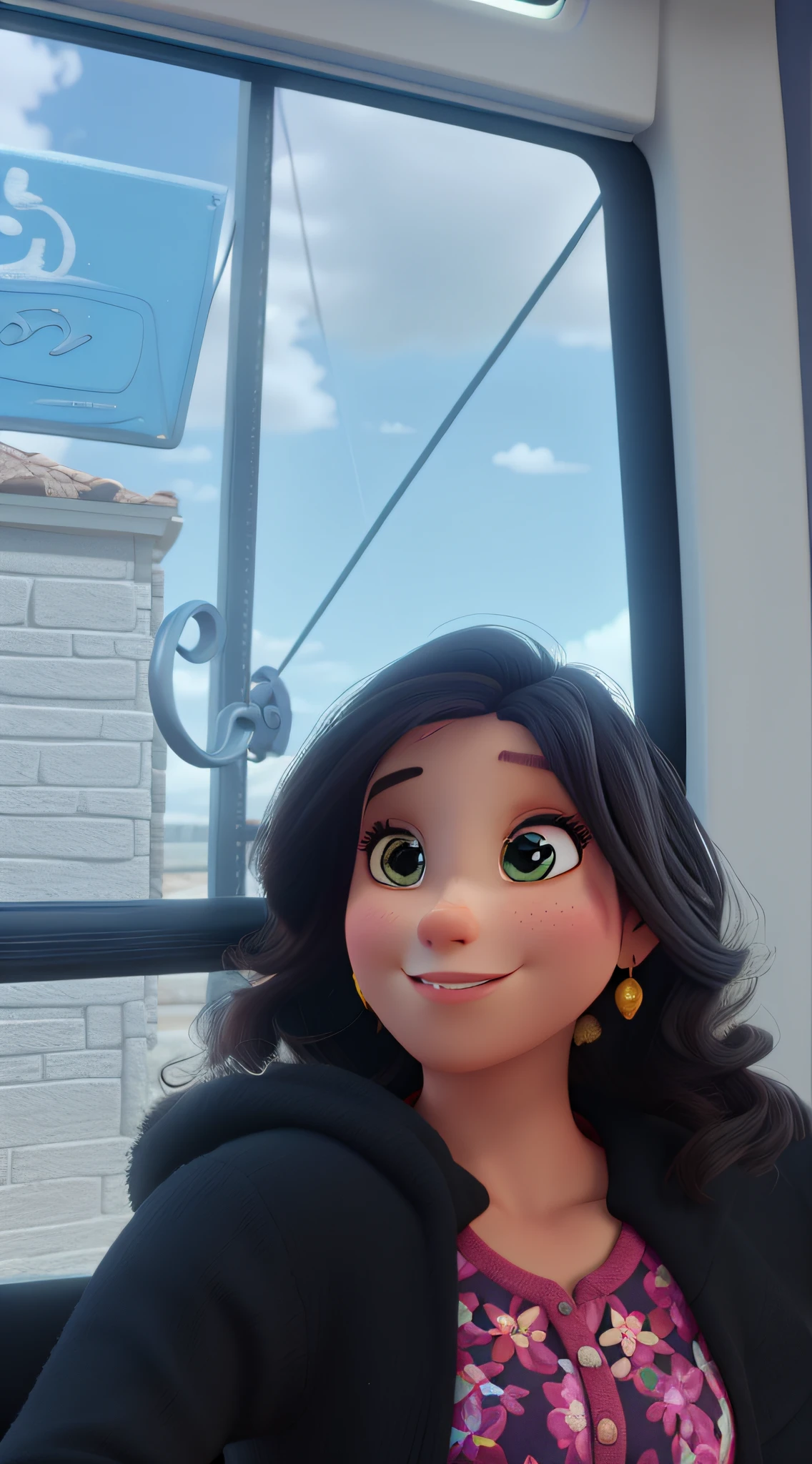 Uma mulher estilo Disney pixar, alta qualidade, melhor qualidade