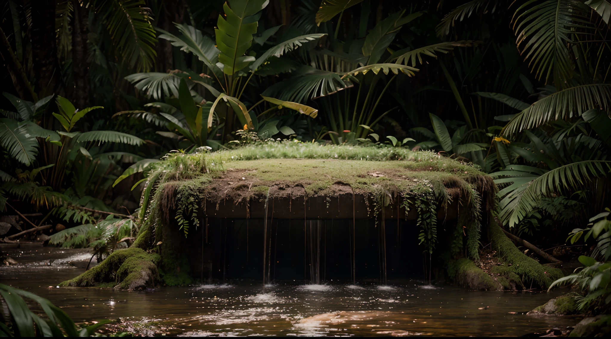 RAW photo of a landscape, small details, photorealistic, ultra-realistic photo, 8k uhd, dslr, soft lighting, high quality, film grain, Fujifilm XT3, (masterpiece), Rainforest,
