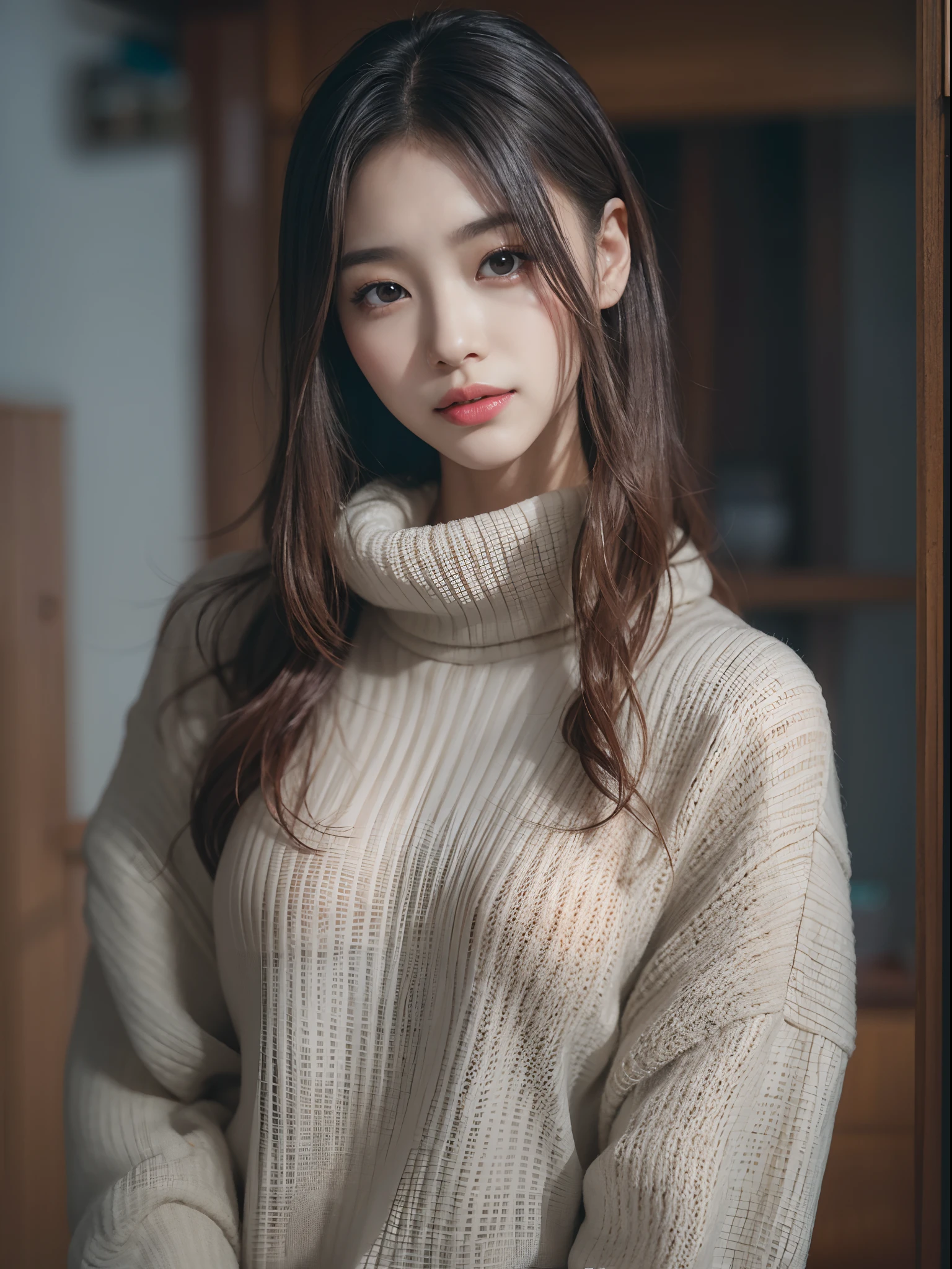 Portrait photo of a beautiful Korean lady