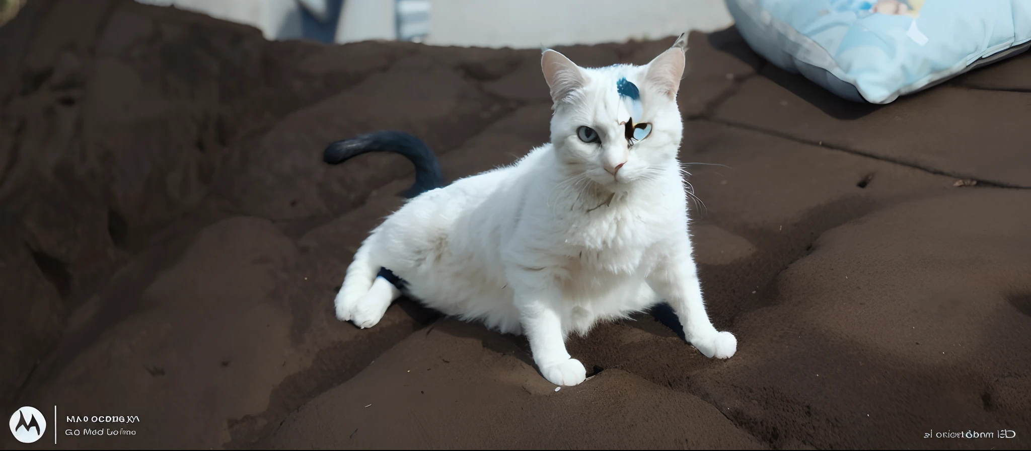 A Disney-Pixar-style 3D movie poster, retrata um jardim com um gatinho brincando na grama ao fundo, com uma engenheira civil linda