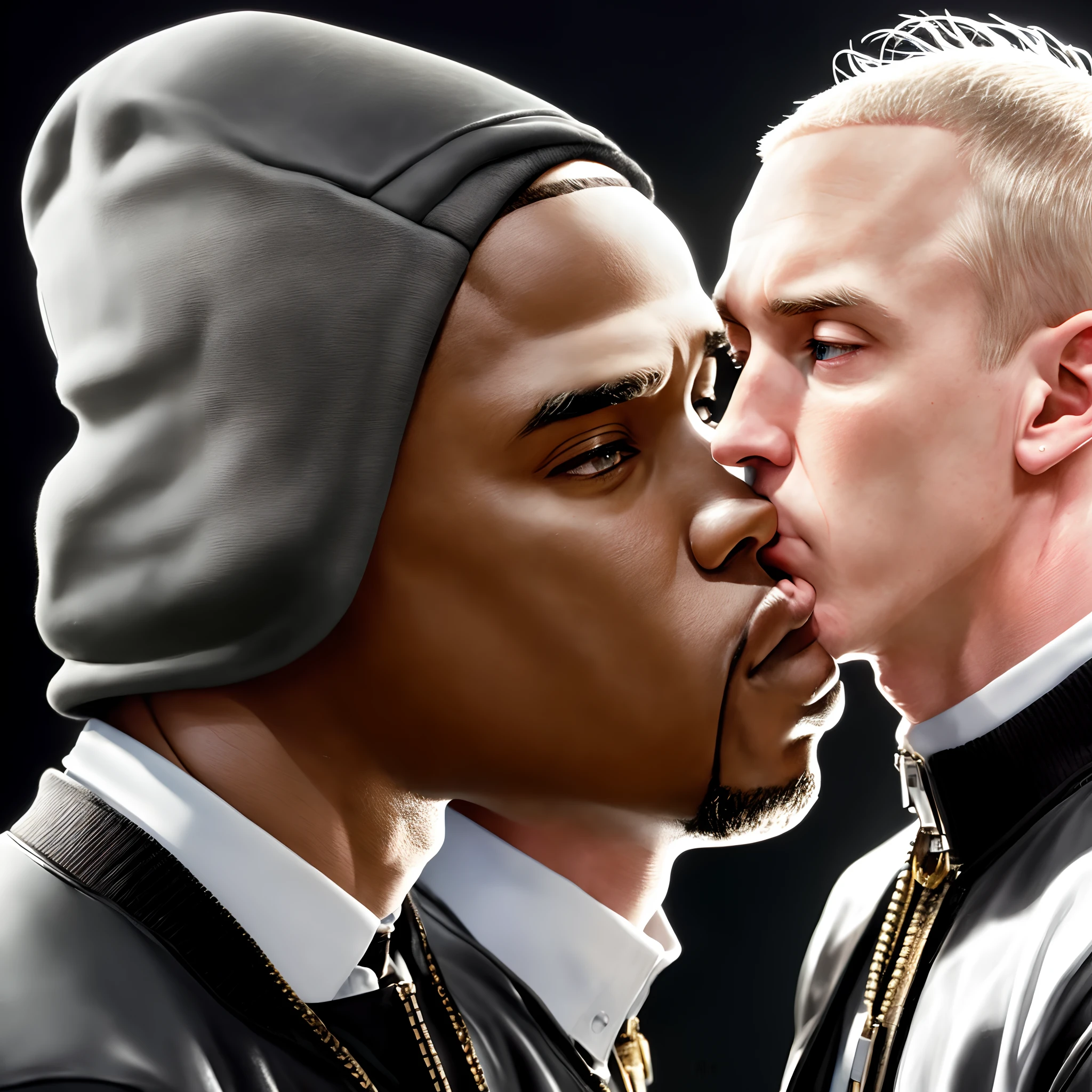 Diddy and eminem kissing