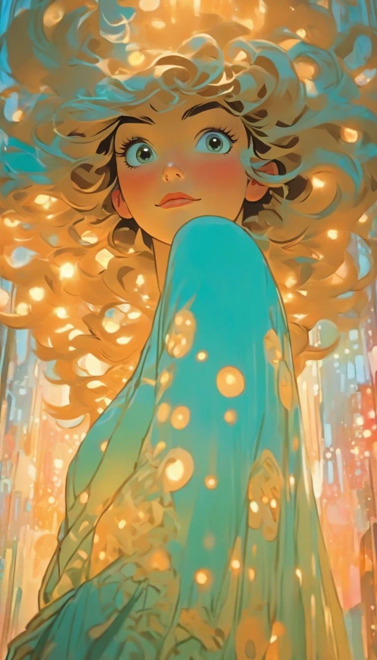 Arte hiperrealista de personagens femininas por David Hockney e Alphonse Mucha, arte de fantasia, Arte realista, dynamic lighting, art-station, volumeric lighting, Rostos altamente detalhados, 8 mil,Full HD, Concedido,, 1girl, No escuro, sombra profunda, discreto, Cowboy baleado, (Traje Oficial: 1.4), Cabelos compridos, cana, cabelo com luzes pretas