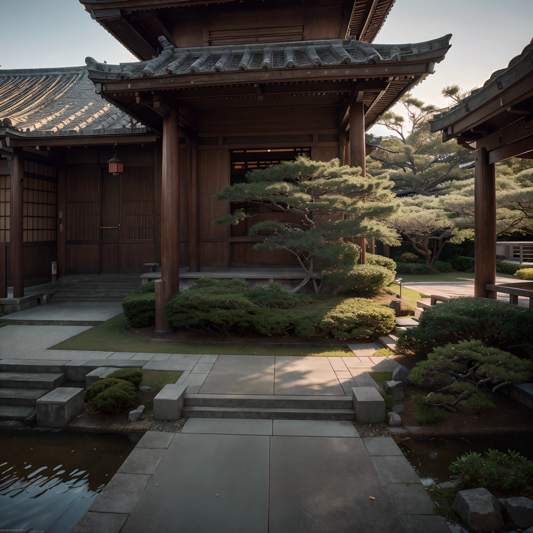 RAW photo of a landscape, small details, photorealistic, ultra-realistic photo, 8k uhd, dslr, soft lighting, high quality, film grain, Fujifilm XT3, (masterpiece), Japanese temple,