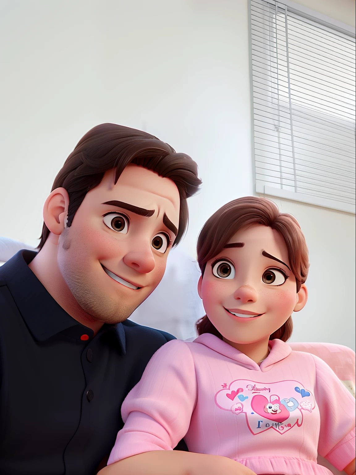 Casal feliz igual filme da Disney amor