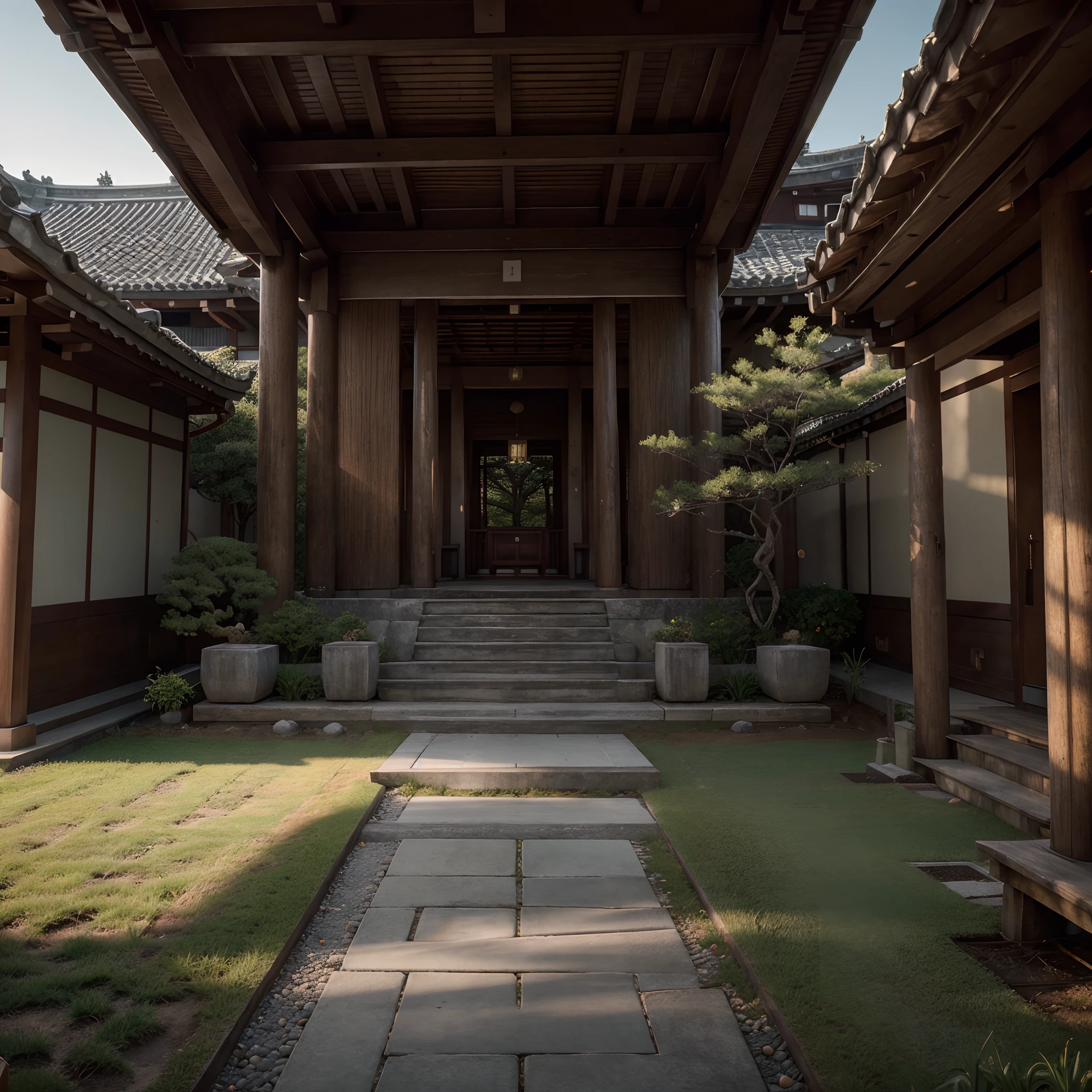 RAW photo of a landscape, small details, photorealistic, ultra-realistic photo, 8k uhd, dslr, soft lighting, high quality, film grain, Fujifilm XT3, (masterpiece), Japanese temple,