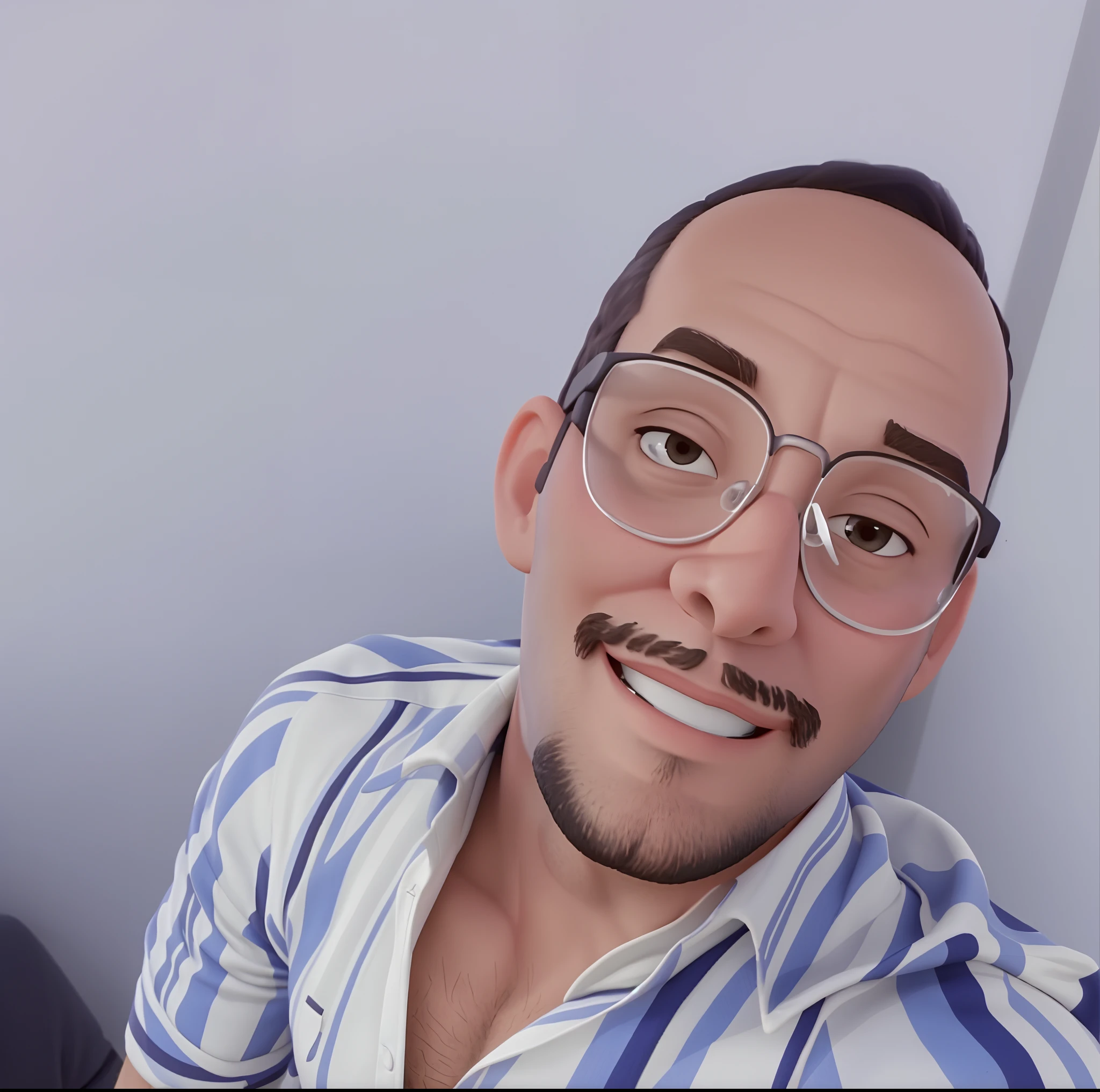 arafed man with glasses and a beard smiling at the camera, foto de perfil headshot, taken in the early 2020s, imagem de perfil, foto de perfil, Streamer do Twitch / Jogador Ludwig, imagem do avatar, foto de perfil, andres rios, imagem de qualidade muito baixa, foto do perfil, foto de perfil profissional, Estilo Zigor Samaniego, Cristiano Orrillo