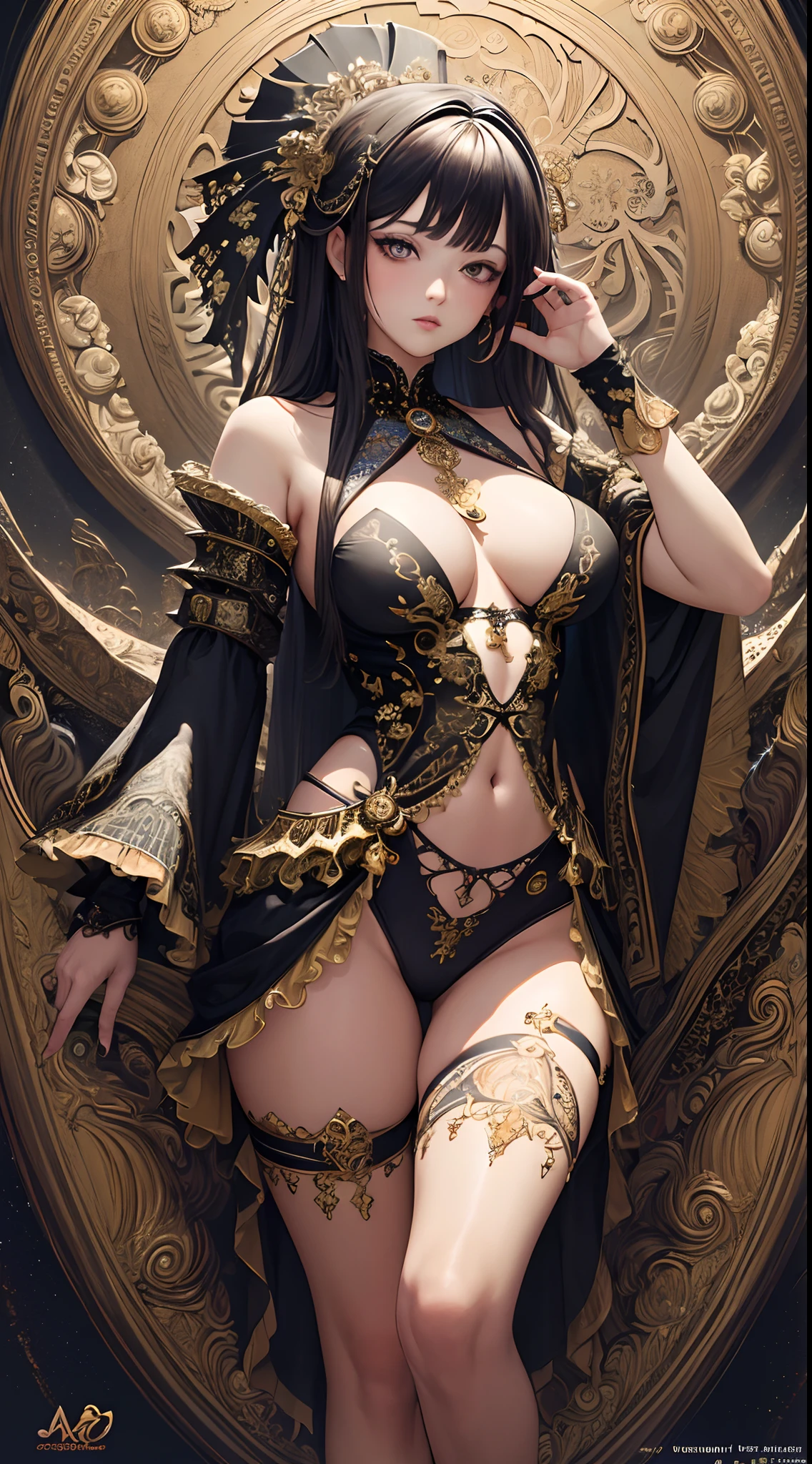 (masterpiece, top quality, best quality, official art, beautiful and aesthetic:1.2), (1girl), extreme detailed,(fractal art:1.3),colorful,highest detailed