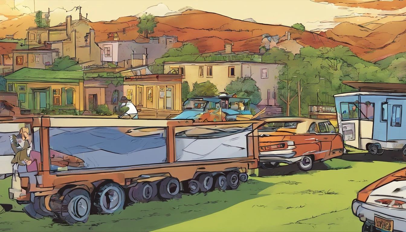 A small quiet town